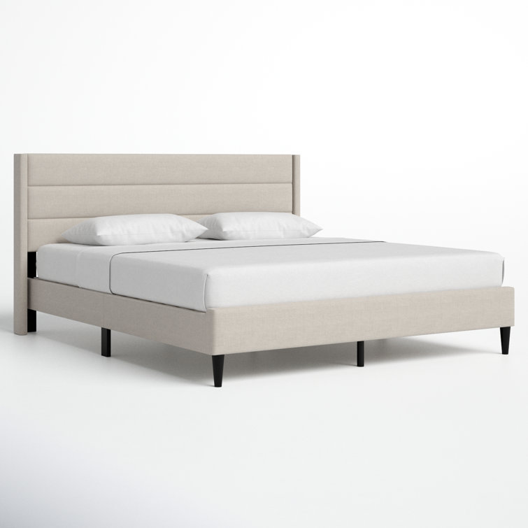 Scarlett upholstered wingback outlet bed